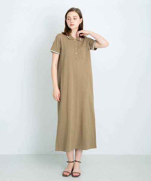 新品未使用 LANVIN ストライプ ポロワンピース URBAN RESEARCH Sonny Label ワンピース 接触冷感カノコポロ