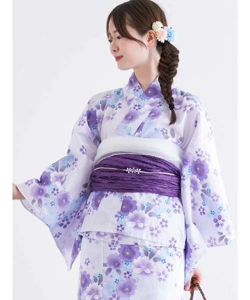 CINEMATIQ 2Wayセパレート浴衣 藤紫 サイズL-LL 受注販売】2Wayセパレート浴衣 | CINEMATIQ by Pinup Closet