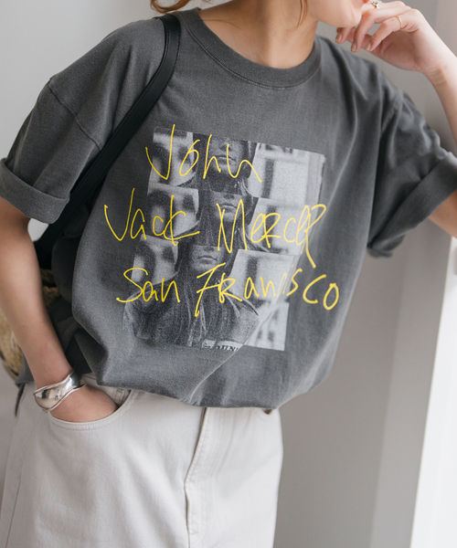 ⭐︎新品未使用⭐︎Spick and Span ジェイジェイマーサー PhotoT 追加3》J.J.Mercer / ジェイジェイマーサー Photo Tsh（Tシャツ