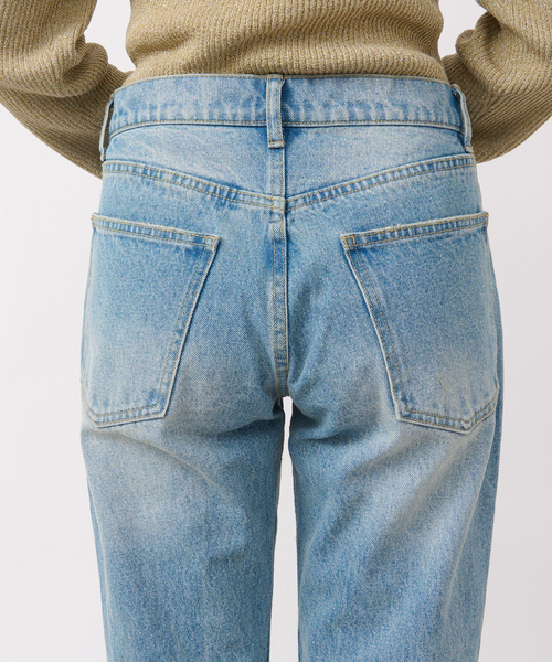 [RIVE DROITE] повреждение обработка Denim брюки 38 голубой женский 