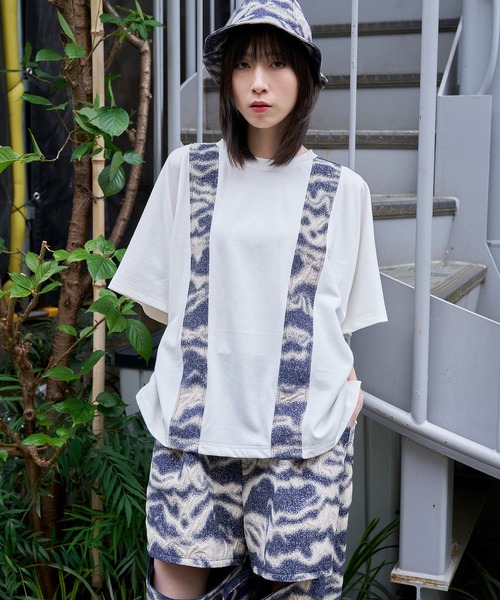 Nora Lily（ノラリリー） tシャツ 「Nora Lily」Jacquard Parts Switch