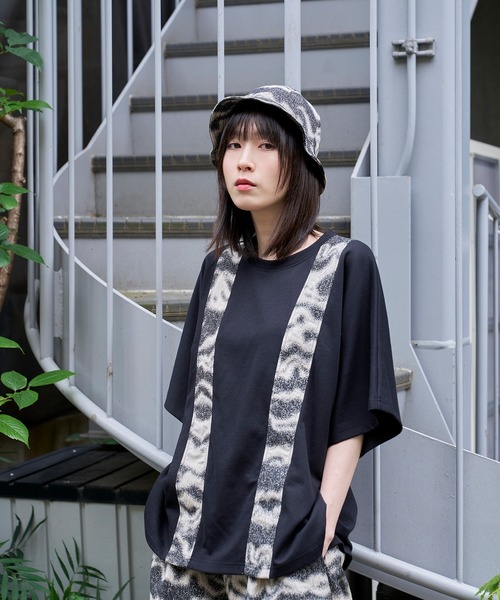 Nora Lily（ノラリリー） tシャツ 「Nora Lily」Jacquard Parts Switch