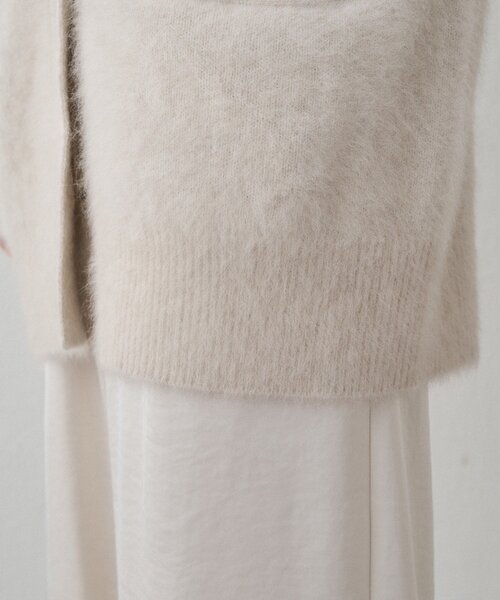 ニット セーター FURカシミヤニットカーデ レディース Loungedress ニット セーター FURカシミヤニットカーデ