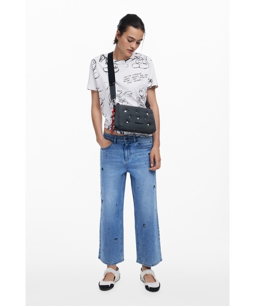 Desigual ショルダーバッグ バッグ ミッキーマウスデニム
