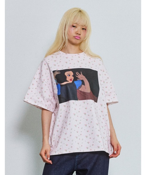 リトルサニーバイト　Tシャツ　チュニック　花柄 リトルサニーバイト（レディースTシャツ、カットソー）（柄：花
