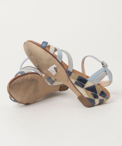 「卑弥呼」 ヒールサンダル 22.5cm ブルー レディース_画像3