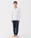 インナーシャツ 肌着 紳士 あったか綿 Vネッ...の詳細画像1
