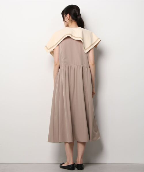 「CAROLINA GLASER」 ノースリーブワンピース ONE SIZE ブラック レディース_画像2