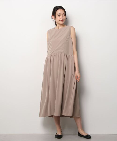 「CAROLINA GLASER」 ノースリーブワンピース ONE SIZE ブラック レディース_画像3