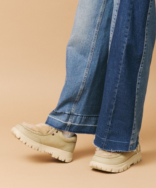SHAKA（シャカ） デッキシューズ モカシン ファー付き チロル モック