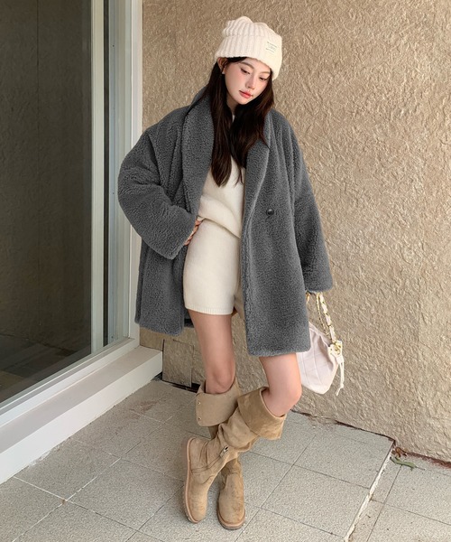 ダウンコート ダウンジャケット テディベアコート レディース