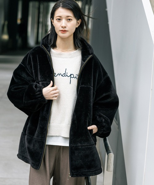 LAKOLE（ラコレ） ブルゾン アウター スタンドボアブルゾン / 496631