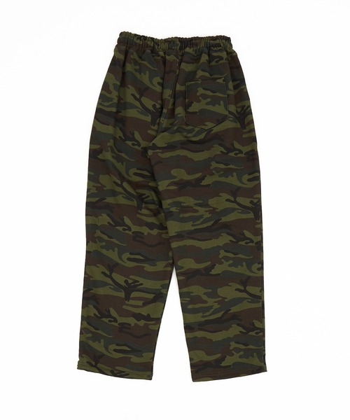 ワイドパンツ スウェットパンツ ジャージ a.p.o.v. 2タックカモフラ