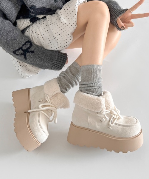 Shoes in Closet ブーツ 「初回予約完売カラー受付開始」厚底