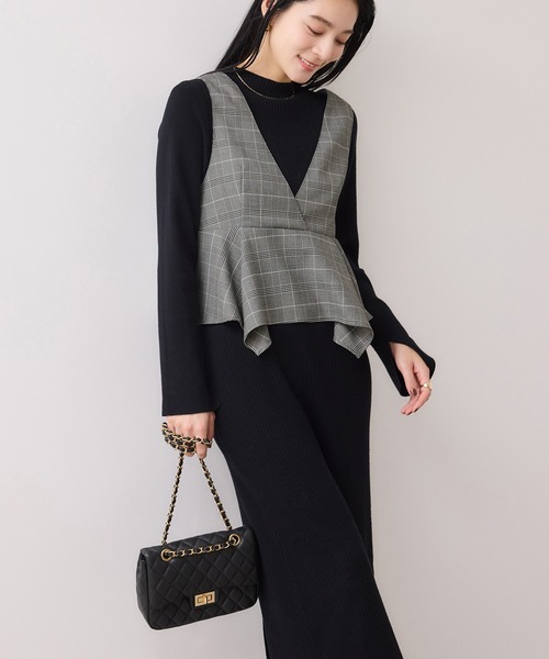 VIS（ビス） ワンピース ビスチェセットニットワンピース : ZOZOTOWN
