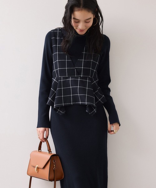 VIS（ビス） ワンピース ビスチェセットニットワンピース : ZOZOTOWN