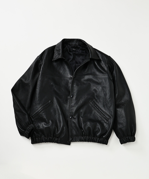 Beauty&youth ラムレザー コーチジャケット M ブラック 黒 美品 美品 beauty&youth【ビューティー&ユース】ラムレザー コーチ