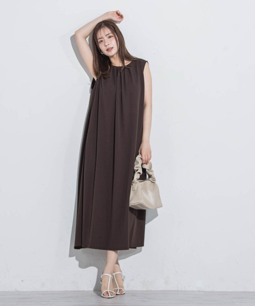 「VICKY」 ノースリーブワンピース M ホワイト レディース_画像9