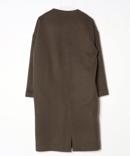 ELENDEEK（エレンディーク） ノーカラーコート 01 グリーン レディース