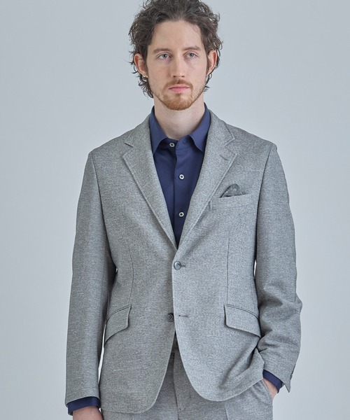 ジャケット テーラードジャケット 「ACTIVE TAILOR」カラミメッシュストレッチジャケット「軽量/通気性/ストレッチ」 メンズの画像