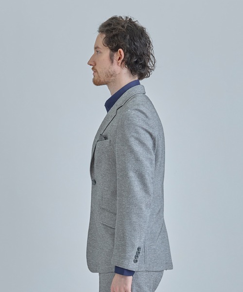 ジャケット テーラードジャケット 「ACTIVE TAILOR」カラミメッシュストレッチジャケット「軽量/通気性/ストレッチ」 メンズの画像