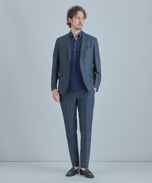 ジャケット テーラードジャケット 「ACTIVE TAILOR」カラミメッシュストレッチジャケット「軽量/通気性/ストレッチ」 メンズの画像