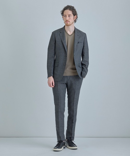 ジャケット テーラードジャケット 「ACTIVE TAILOR」カラミメッシュストレッチジャケット「軽量/通気性/ストレッチ」 メンズの画像