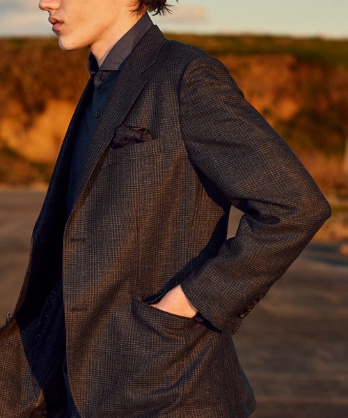 ジャケット テーラードジャケット 「ACTIVE TAILOR」カラミメッシュストレッチジャケット「軽量/通気性/ストレッチ」 メンズの画像
