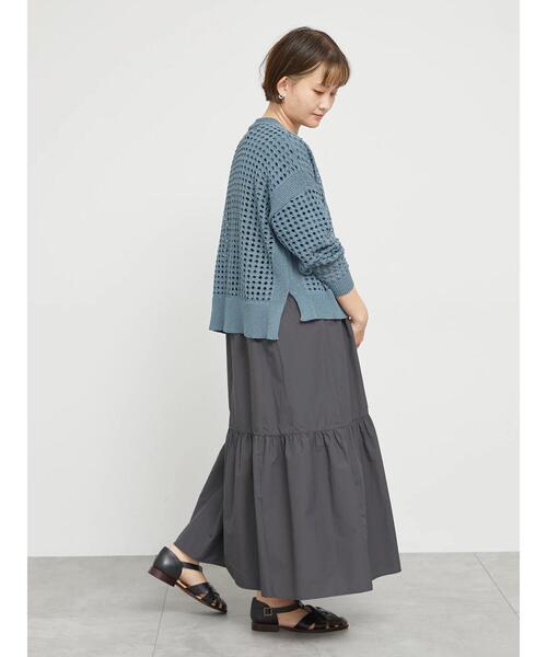 「sm2rhythm」 ニットカーディガン F ブルー レディース_画像6