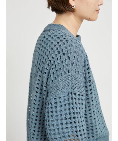 「sm2rhythm」 ニットカーディガン F ブルー レディース_画像9