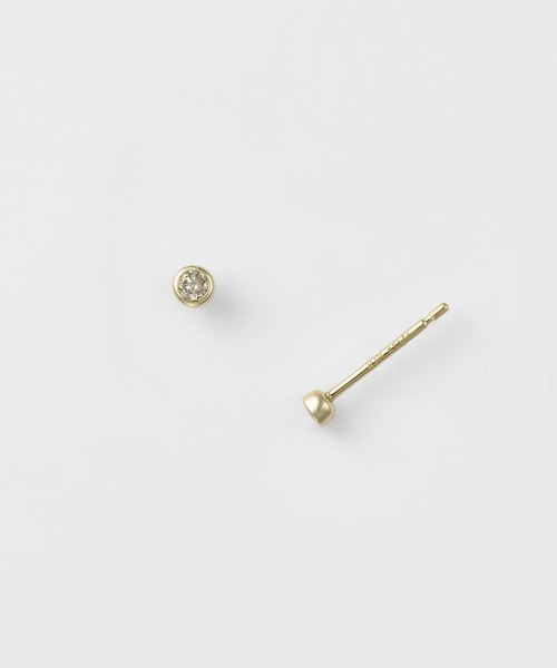 agete（アガット） ピアス K10ダイヤモンドピアス（0.03ct 