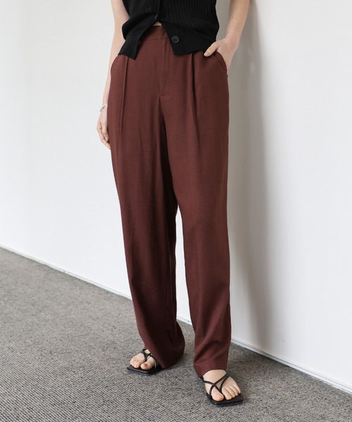 「select MOCA Et」 スラックス LARGE ブラウン レディース_画像5