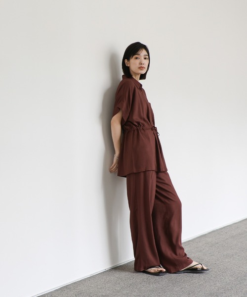 「select MOCA Et」 スラックス LARGE ブラウン レディース_画像9