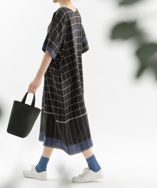 「nop de nod」 半袖ワンピース 3 ブラック レディース_画像6