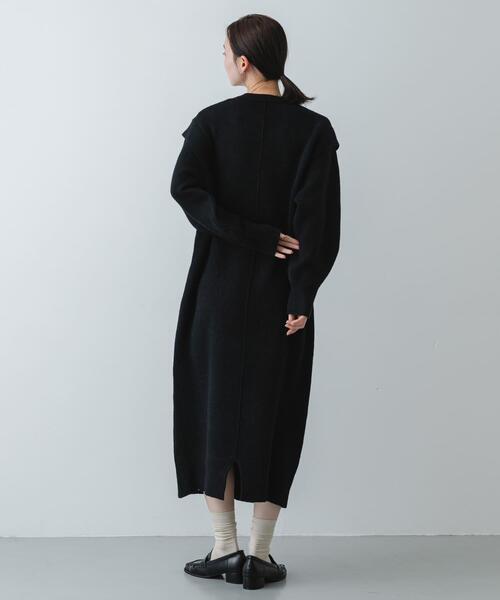 SENSE OF PLACE by URBAN RESEARCH ワンピース ショルダータックニット