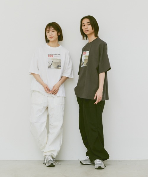 「flaner」 半袖Tシャツ MEDIUM ホワイト レディース_画像2