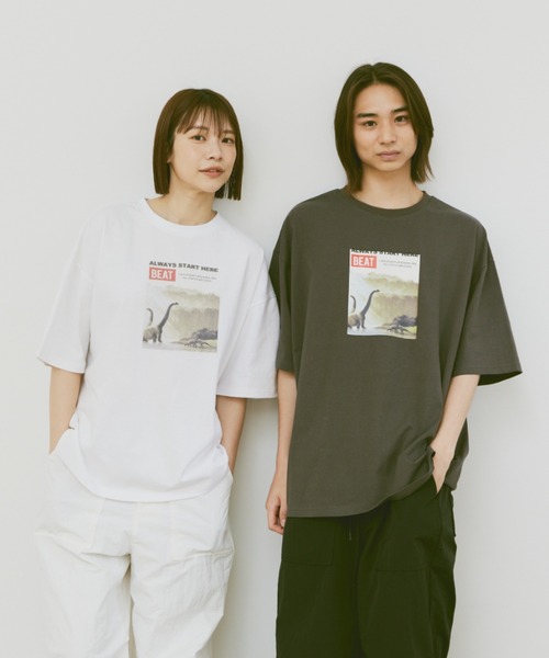 「flaner」 半袖Tシャツ MEDIUM ホワイト レディース_画像4