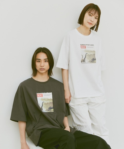 「flaner」 半袖Tシャツ MEDIUM ホワイト レディース_画像6