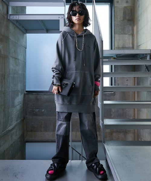 「GEVS.」 「SMILELAND」プルオーバーパーカー L ピンク レディース_画像3