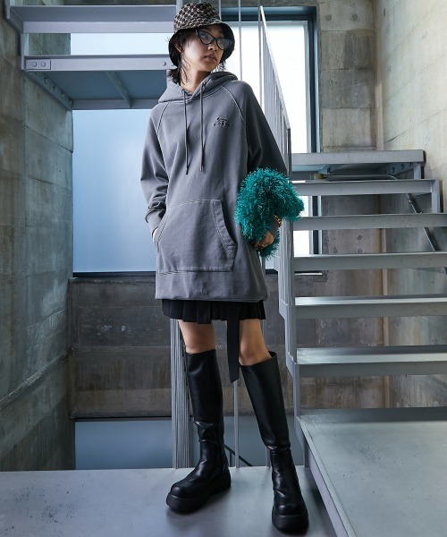 「GEVS.」 「SMILELAND」プルオーバーパーカー L ピンク レディース_画像5