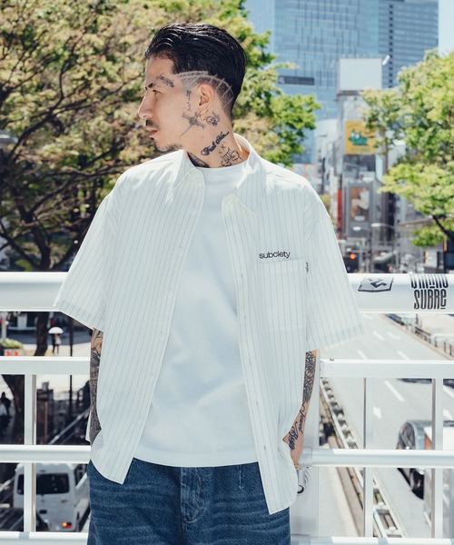 「Subciety」 半袖シャツ X-LARGE ホワイト メンズ_画像5