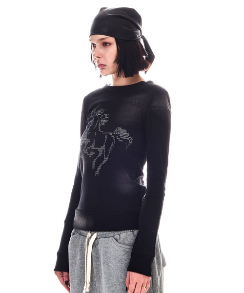 BEEDEN tシャツ HORSE PRINT USED LIKE TOPS レディース : ZOZOTOWN