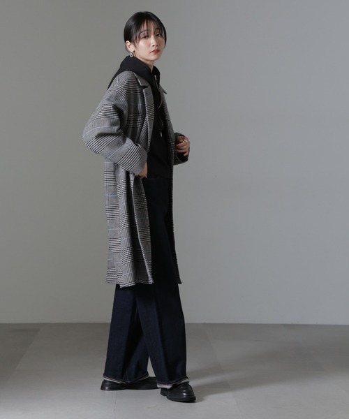 恩義さん専用 美品 ナノユニバース スーパー140 チェスターコート