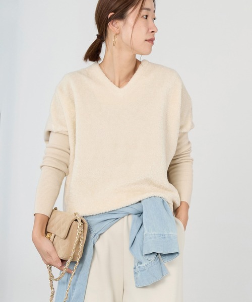 malo ベージュ Vネックニットセーター　麻入り malo ベージュ Vネックニットセーター 麻入り IMG_8921_3_1200x1200.jpg?v=