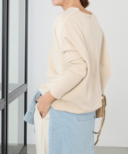 MICA&DEAL（マイカアンドディール） ニット セーター フロントプードル