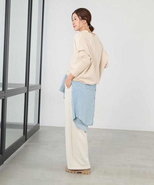 MICA&DEAL（マイカアンドディール） ニット セーター フロントプードル