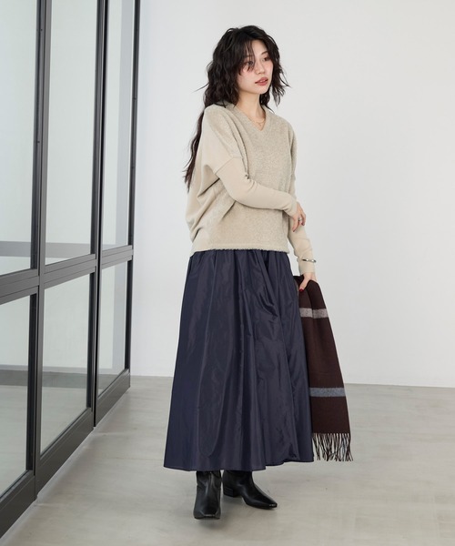 MICA&DEAL（マイカアンドディール） ニット セーター フロントプードル