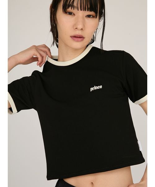 「emmi」 半袖Tシャツ F ブラック レディース_画像2