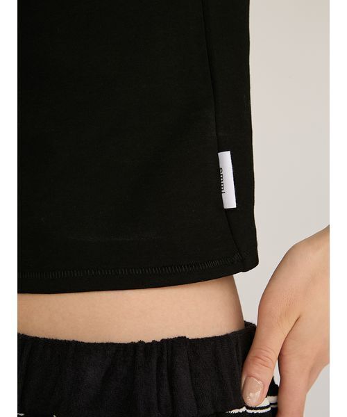 「emmi」 半袖Tシャツ F ブラック レディース_画像9
