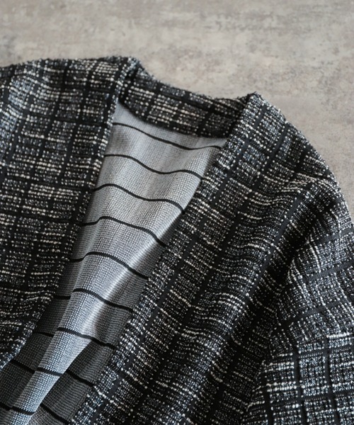 「NOMBRE IMPAIR」 ノーカラージャケット FREE ライトグレー レディース_画像3